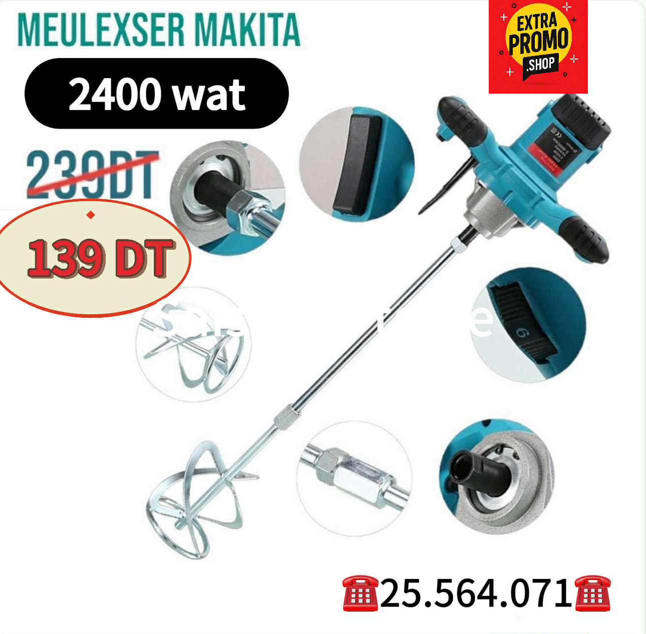 malxeur makita 2400 wat