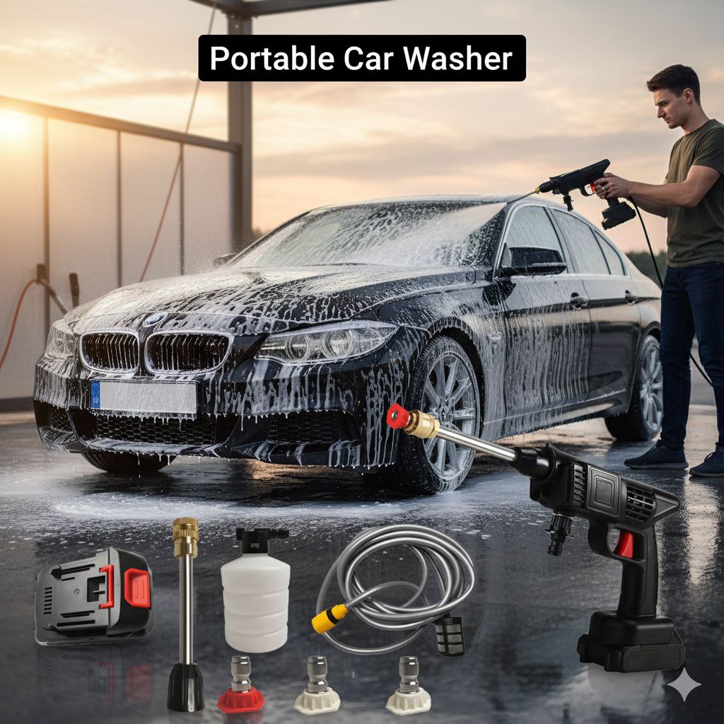 🚀 مسدس الغسيل المحمول: نظّف وين ما تحب! 💦