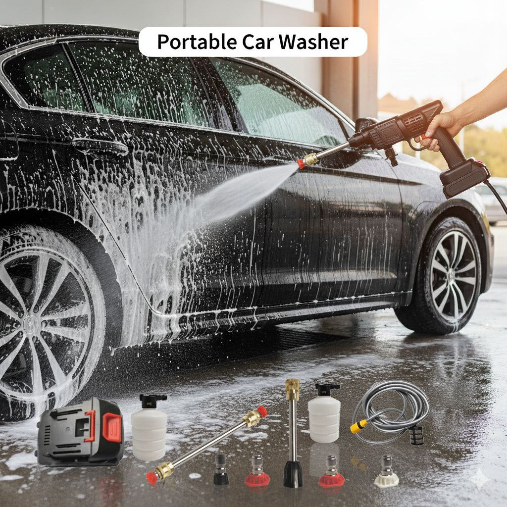 🚀 مسدس الغسيل المحمول: نظّف وين ما تحب! 💦