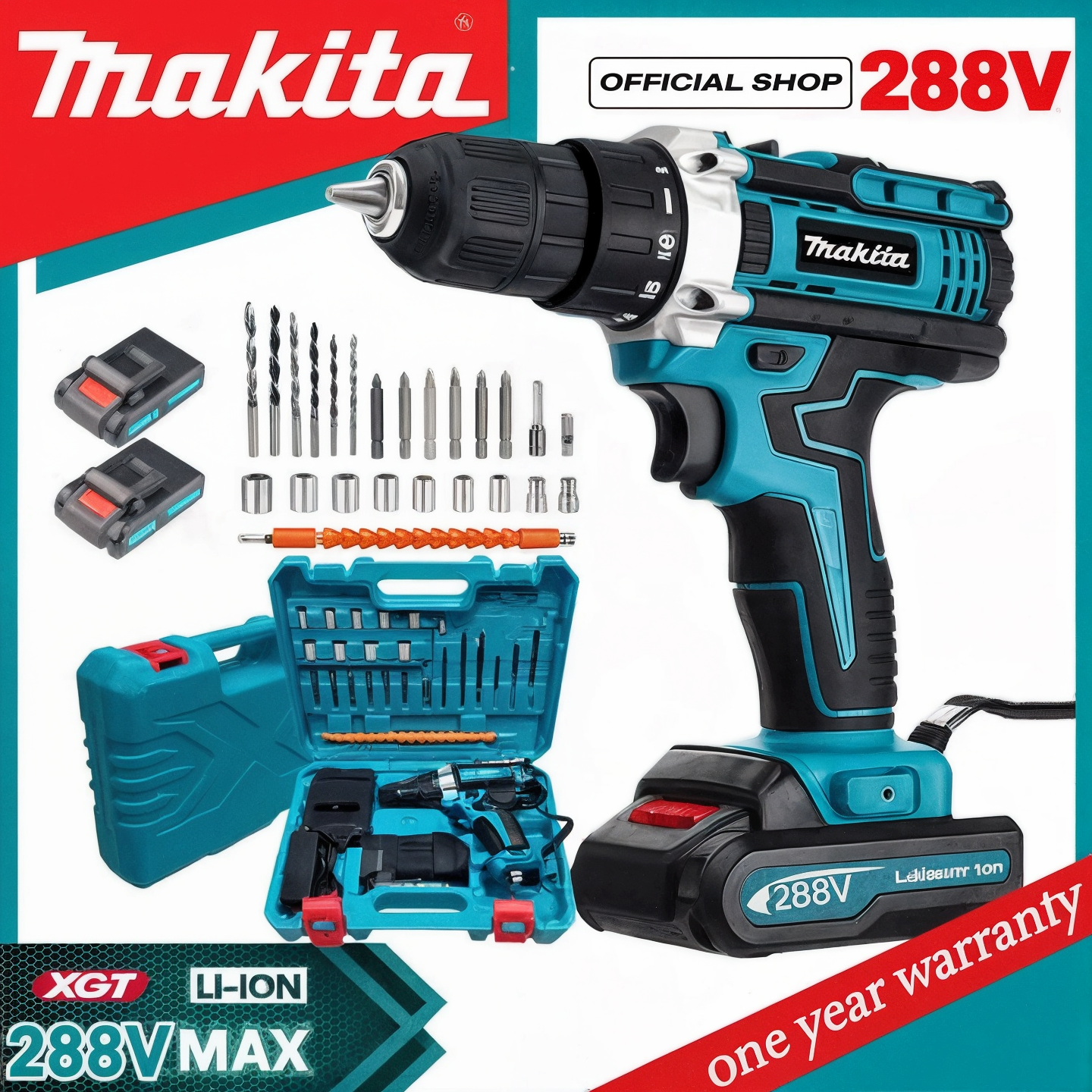 Maketa – Perceuse Sans Fil 48V (3 en 1)